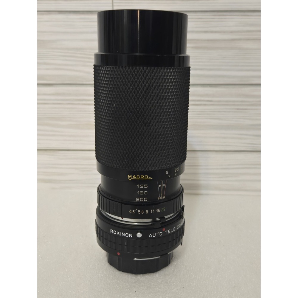 Soligor Camera Lens & Rokinon Auto Tele Converter 2x & Lens Cap 80-200mm